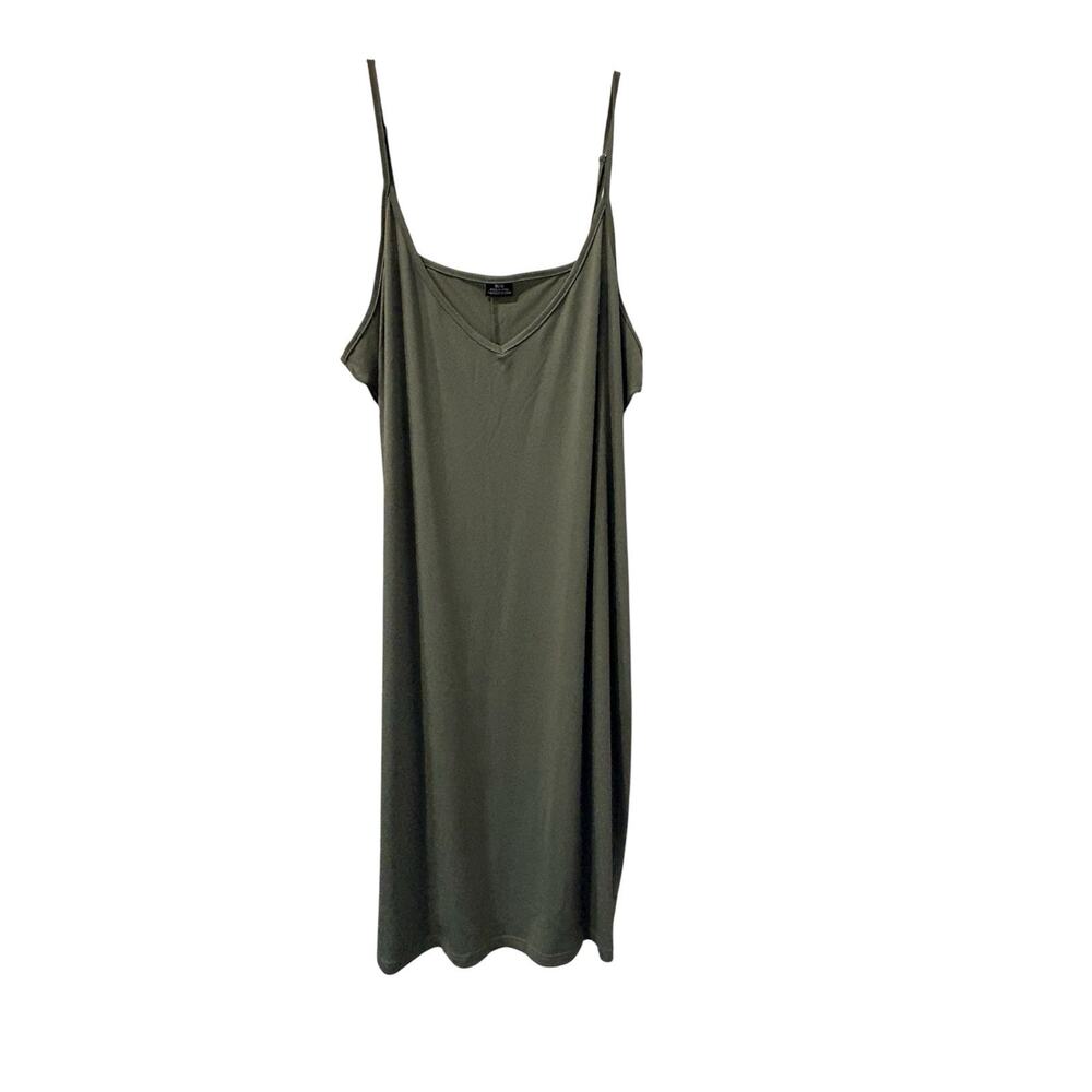 NWT City Chic Maxi Dress In Dusty Green Floral Size 18 Tie Waist Hi Low Flowy - Picture 8 of 12